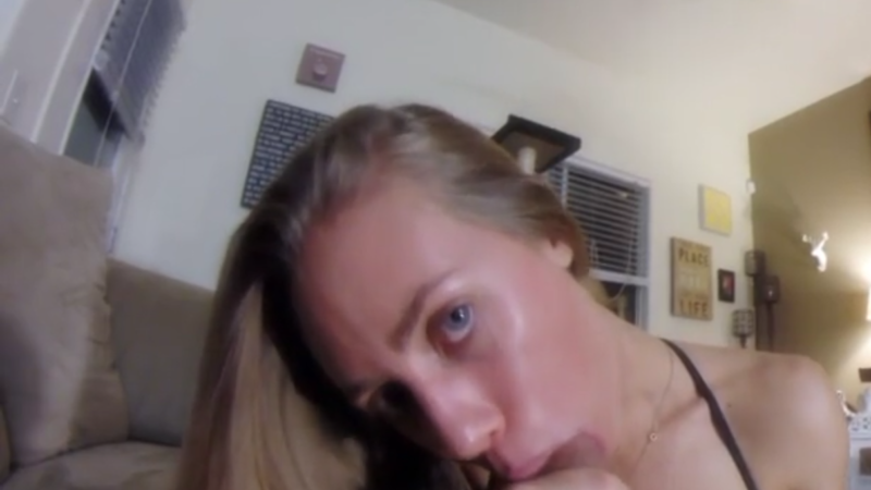 Nicole Aniston giving a POV Blow Job
